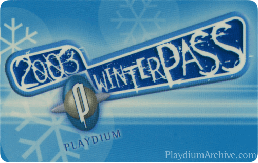 Event - Playdium 2003 Winterpass Card